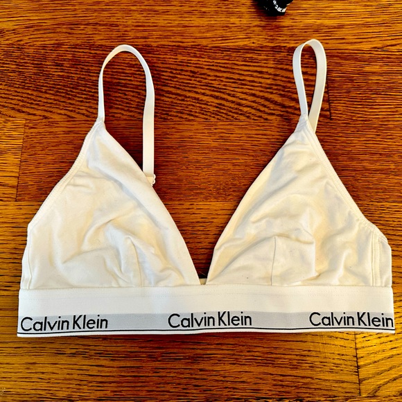 Calvin Klein - Modern Cotton Lightly Lined Triangle Bralette - Picture 1 of 3